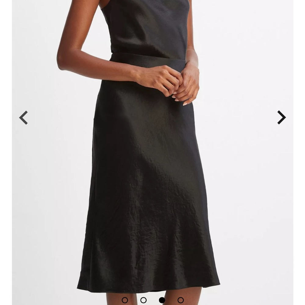 Vince satin slip skirt